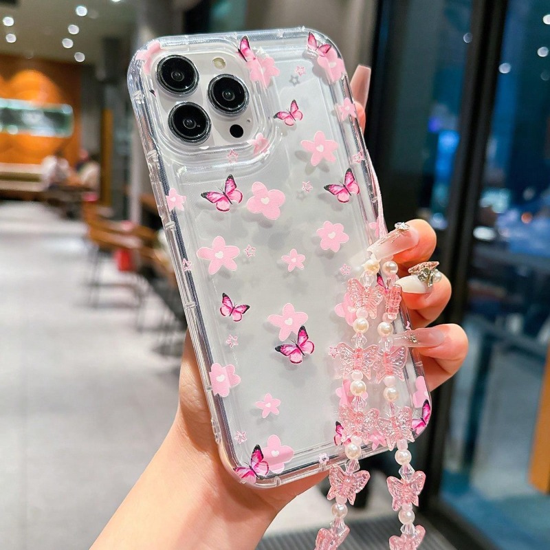 Plants X - Schöne Schmetterlings-Blumen-Handyhülle für iPhone 11 12