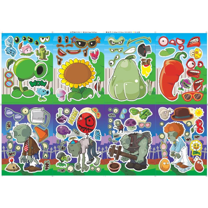 Plant Parent Sticker - Plants Vs. Zombies Niedliche Cartoon-Anime-Puzzle-Aufkleber DIY