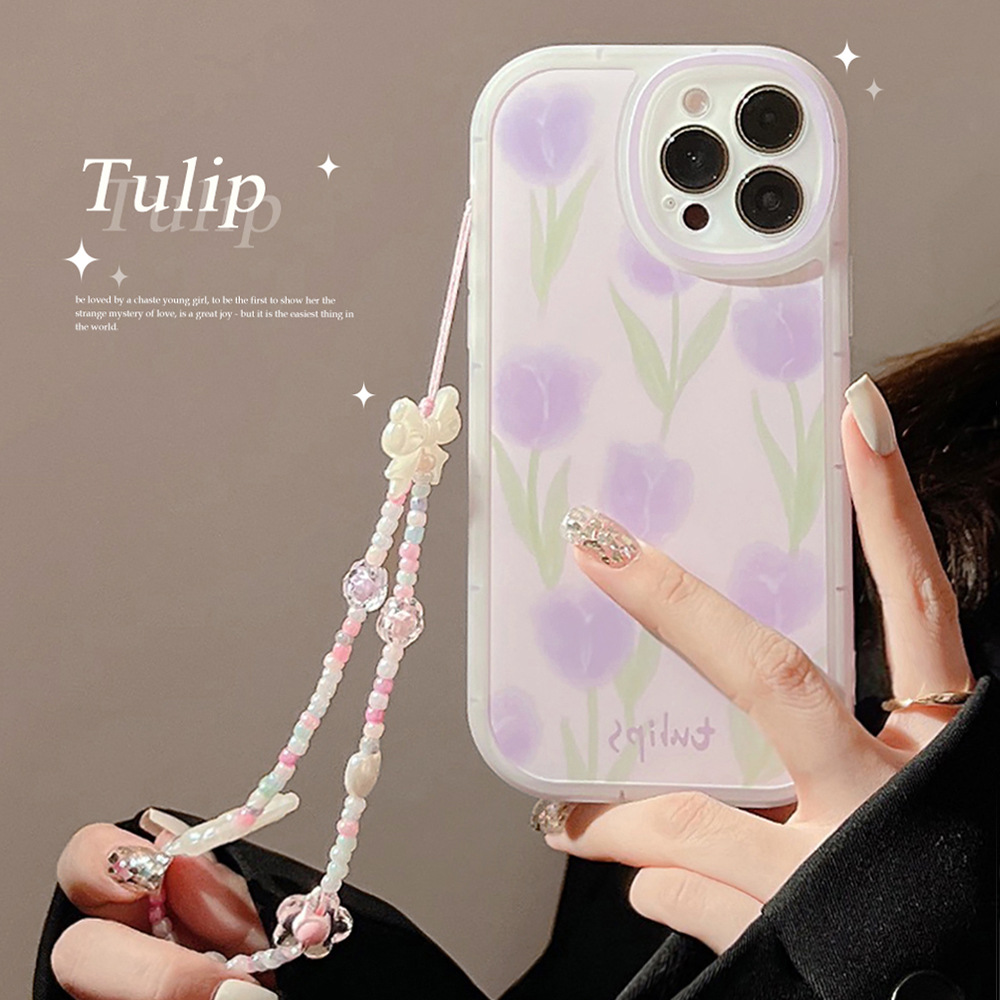 Plants X - Tulpenblumen Handyhülle Handschlaufe Kette für iPhone