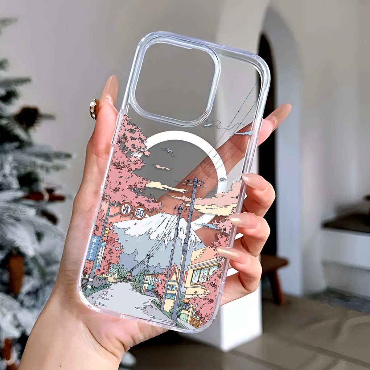 Fuji Kirschblüten-Muster Handy – Plants X Bewertung und Preis