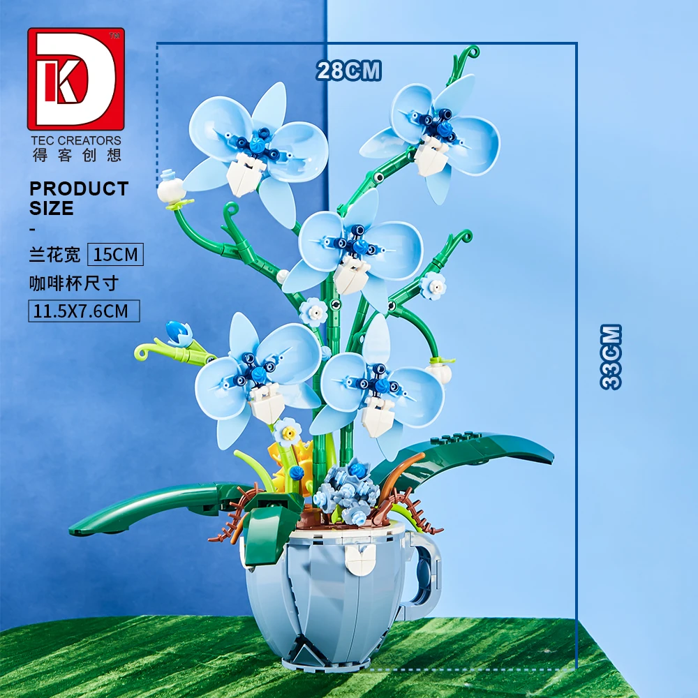 MOC Bausteine Orchideen-Blumen – Plant Parent Yearly Bewertung und Preis
